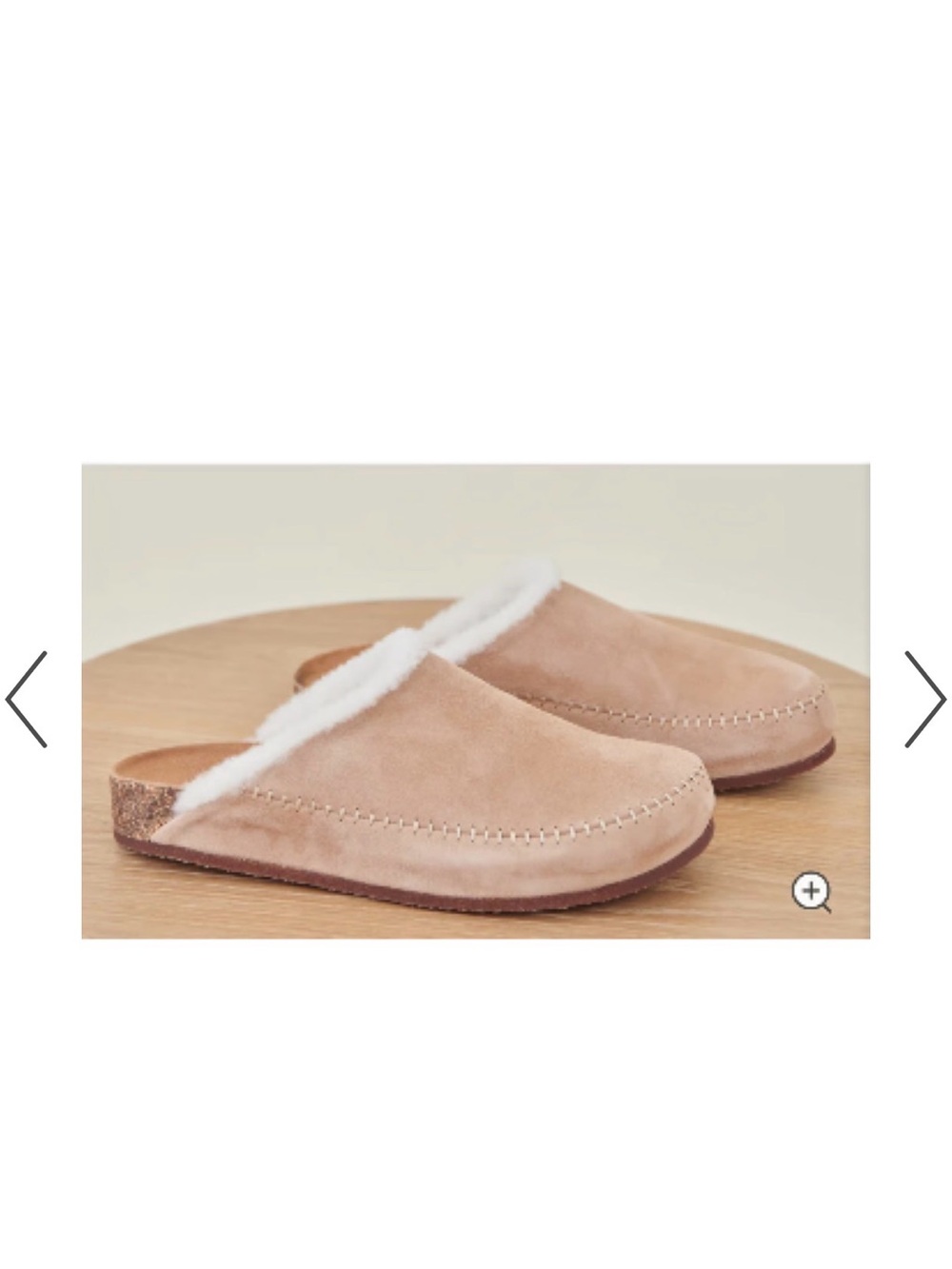 Jenni kayne size 41 Cozy Shearling Lined Suede Slippers in Chestnut